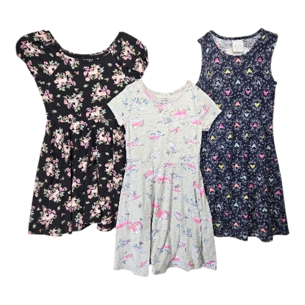 Jumping Beans Lot Of 3 Sundresses Size 7 Disney